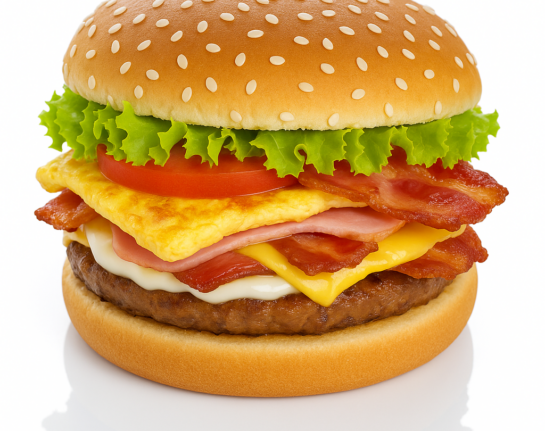 SUPER | york, queso, bacon, huevo o tortilla